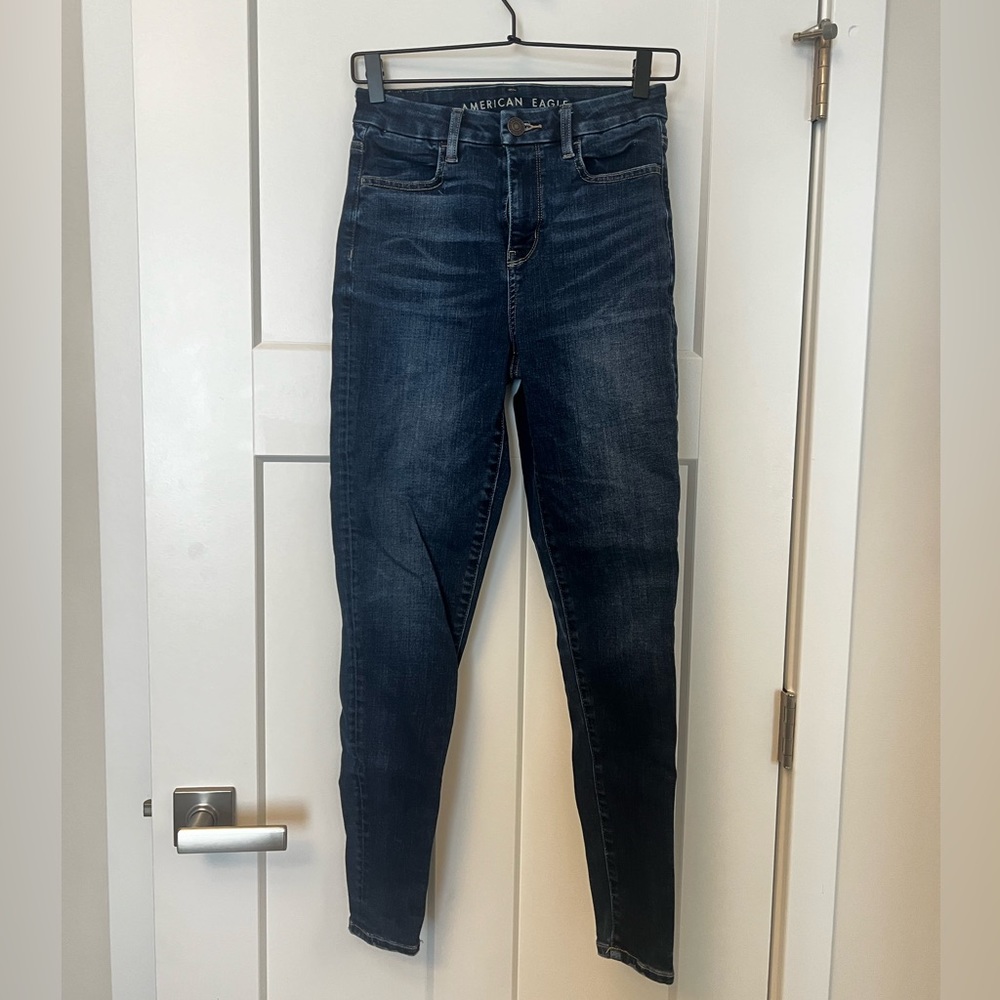 Dark Wash American Eagle Skinny Jeans